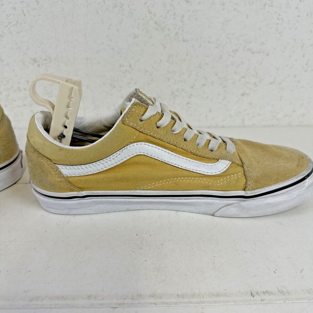 Vans Skate Old Skool Suede Canvas Shoes Banana Yellow Mens 6 Womens 7.5 - Picture 5 of 12